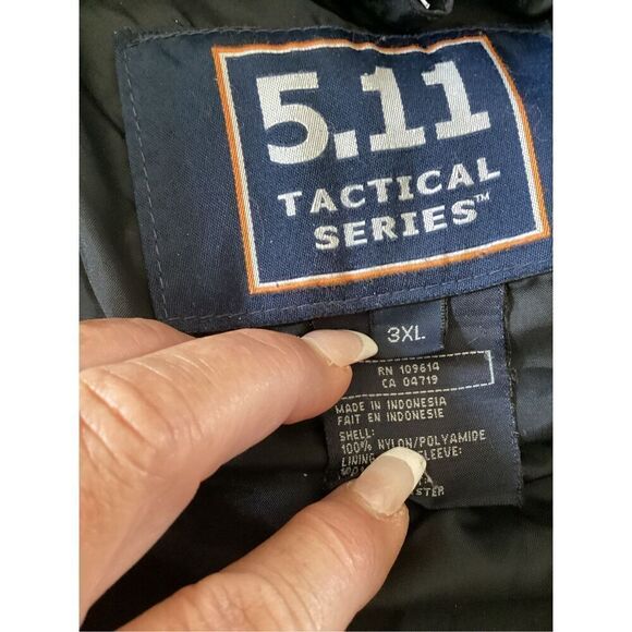 5.11 Tactical Mens All Weather Waterproof Black Jacket Size 3X - Picture 14 of 16